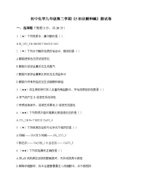 初中化学九年级第二学期5 初识酸和碱 测试卷及分析