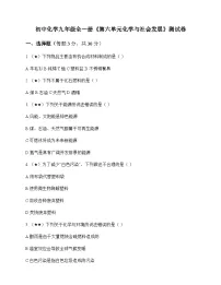 初中化学九年级全一册第六单元 化学与社会发展 测试卷及分析