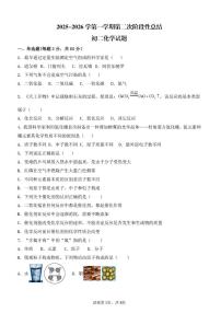 _山东省德州市齐河县三校2025-2026学年八年级上学期第二次阶段性总结化学试题（月考）