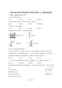 2025-2026学年辽宁省沈阳市大东区九年级（上）期末化学试卷（有答案）