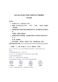 2025-2026学年黑龙江省哈尔滨市道外区上学期期末九年级化学试卷（有答案）