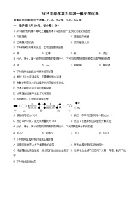 2025年甘肃省武威市凉州区柏树片中考一模化学试题（原卷版）-A4