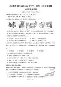 四川省成都市棕北中学2025-2026学年九年级上学期12月月考化学试题