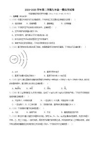 2025年甘肃省武威市三中教研联片中考一模化学试题-A4