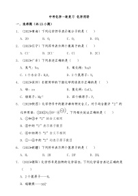 备考2026年中考化学一轮复习 化学用语练习（含解析）