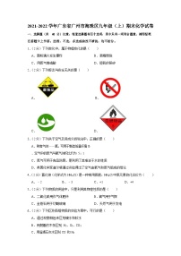2021-2022学年广东省广州市海珠区九年级上学期期末化学试卷（含答案）