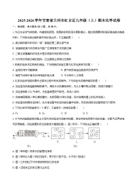 2025-2026学年甘肃省兰州市红古区九年级（上）期末化学试卷-自定义类型