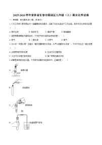 2025-2026学年吉林省长春市绿园区九年级（上）期末化学试卷-自定义类型
