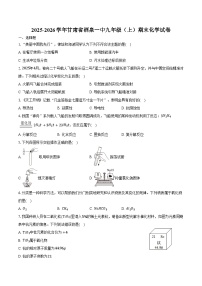 2025-2026学年甘肃省酒泉一中九年级（上）期末化学试卷（含答案）