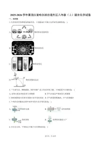 2025-2026学年黑龙江省哈尔滨市道外区八年级（上）期末化学试卷（含答案）