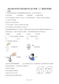 2025-2026学年辽宁省大连市中山区九年级（上）期末化学试卷（含答案）