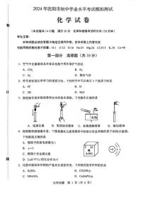 2024沈阳市中考二模化学试卷含答案