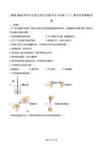 2025-2026学年河北省石家庄市裕华区九年级第一学期期末化学模拟试卷（有答案）