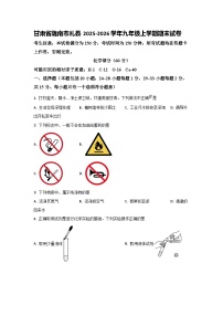 2025-2026学年甘肃省陇南市礼县九年级上学期期末化学试卷（学生版）