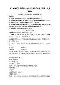2024-2025学年湖北省襄阳市樊城区九年级上学期1月期末化学试卷（学生版）