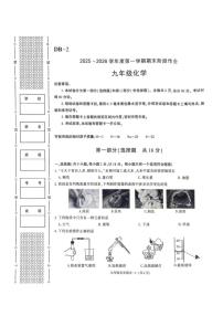陕西省榆林市城区联考2025-2026学年九年级上学期期末考试化学试卷