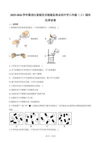 2025-2026学年黑龙江省绥化市绥棱县林业局中学八年级（上）期末化学试卷（含答案）