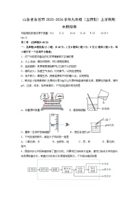 2025-2026学年山东省东营市九年级（五四制）上学期期末模拟卷化学试卷（学生版）