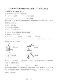 2025-2026学年宁夏银川十中九年级（上）期末化学试卷（含答案）