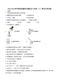 2025-2026学年陕西省榆林市榆阳区九年级（上）期末化学试卷（含答案）
