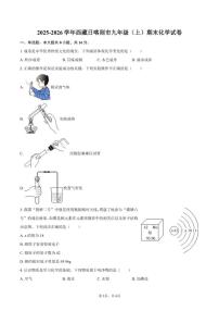 2025-2026学年西藏日喀则市九年级（上）期末化学试卷(有（有答案)