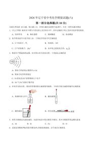 2026年辽宁省中考化学模拟试题(六)（有答案）