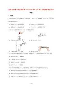 重庆市凤鸣山中学2026届九年级上学期期中考试化学试卷（附答案）
