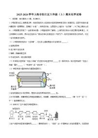 2025-2026学年上海市松江区八年级（上）期末化学试卷-自定义类型