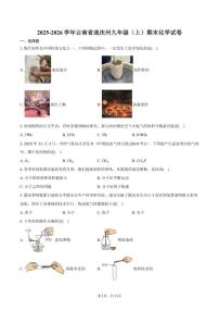 2025-2026学年云南省迪庆州九年级（上）期末化学试卷（含答案）