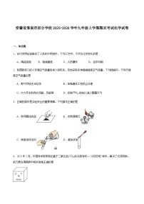 安徽省淮南市部分学校2025-2026学年九年级上学期期末考试化学试卷（含答案）