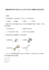 安徽省淮南市部分学校2025-2026学年九年级上学期期末考试化学试卷（含答案）