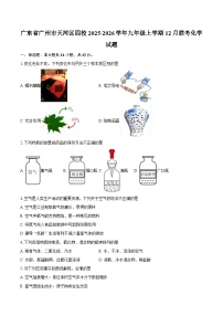 广东省广州市天河区四校2025-2026学年九年级上学期12月联考化学试题-自定义类型