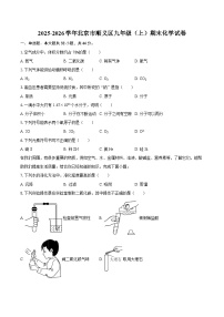 2025-2026学年北京市顺义区九年级（上）期末化学试卷-自定义类型