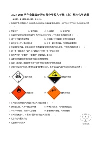 2025-2026学年安徽省蚌埠市部分学校九年级（上）期末化学试卷-自定义类型