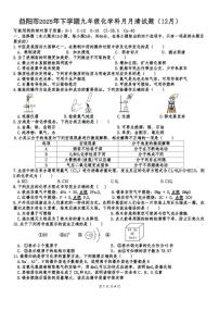湖南省益阳市2025-2026学年九年级上学期12月月清化学试题（月考）