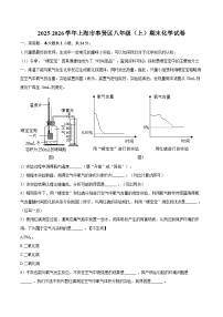 2025-2026学年上海市奉贤区八年级（上）期末化学试卷-自定义类型