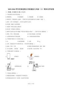 2025-2026学年河南省商丘市柘城县九年级（上）期末化学试卷（含答案）