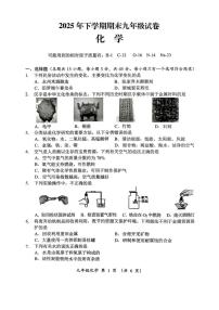 湖南省怀化市市统考2025-2026巡检九年级上学期化学期末考试卷