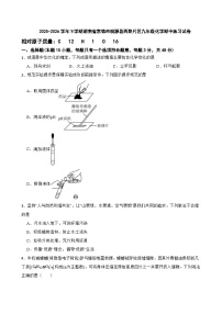 2025-2026学年下学期湖南省常德市桃源县西路片区九年级化学期中练习试卷