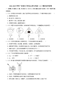 广东省江门市台山市九年级上学期期末考试化学试卷-A4