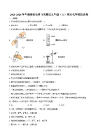2025-2026学年湖南省长沙市芙蓉区九年级（上）期末化学模拟试卷（含答案）