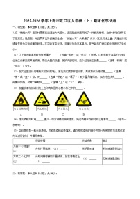 2025-2026学年上海市虹口区八年级（上）期末化学试卷-自定义类型