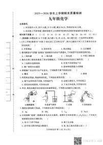 河南省许昌市禹州市2025-2026学年九年级上学期期末考试化学试卷
