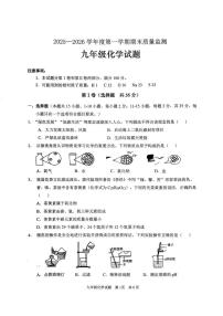 山东省枣庄市峄城区2025—2026学年九年级上学期期末质量检测化学试题