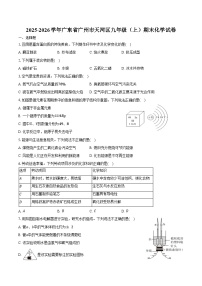 2025-2026学年广东省广州市天河区九年级（上）期末化学试卷（含答案）