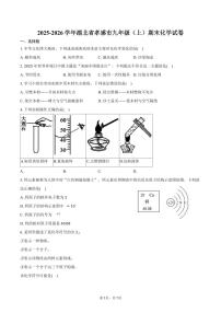2025-2026学年湖北省孝感市九年级（上）期末化学试卷（含答案）
