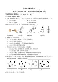 河北省衡水市安平实验初级中学2025-2026学年八年级上学期期末考试化学试题