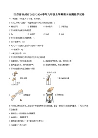 江苏省徐州市2025-2026学年九年级上学期期末检测化学试卷（含答案+解析）