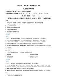 广东省广州市增城区东江外语实验学校九年级下学期第一次月考化学试题（解析版）-A4