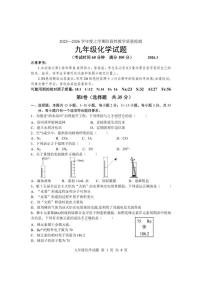 2025-2026学年山东省临沂市莒南县九年级上学期1月期末化学_(含答案_)试题